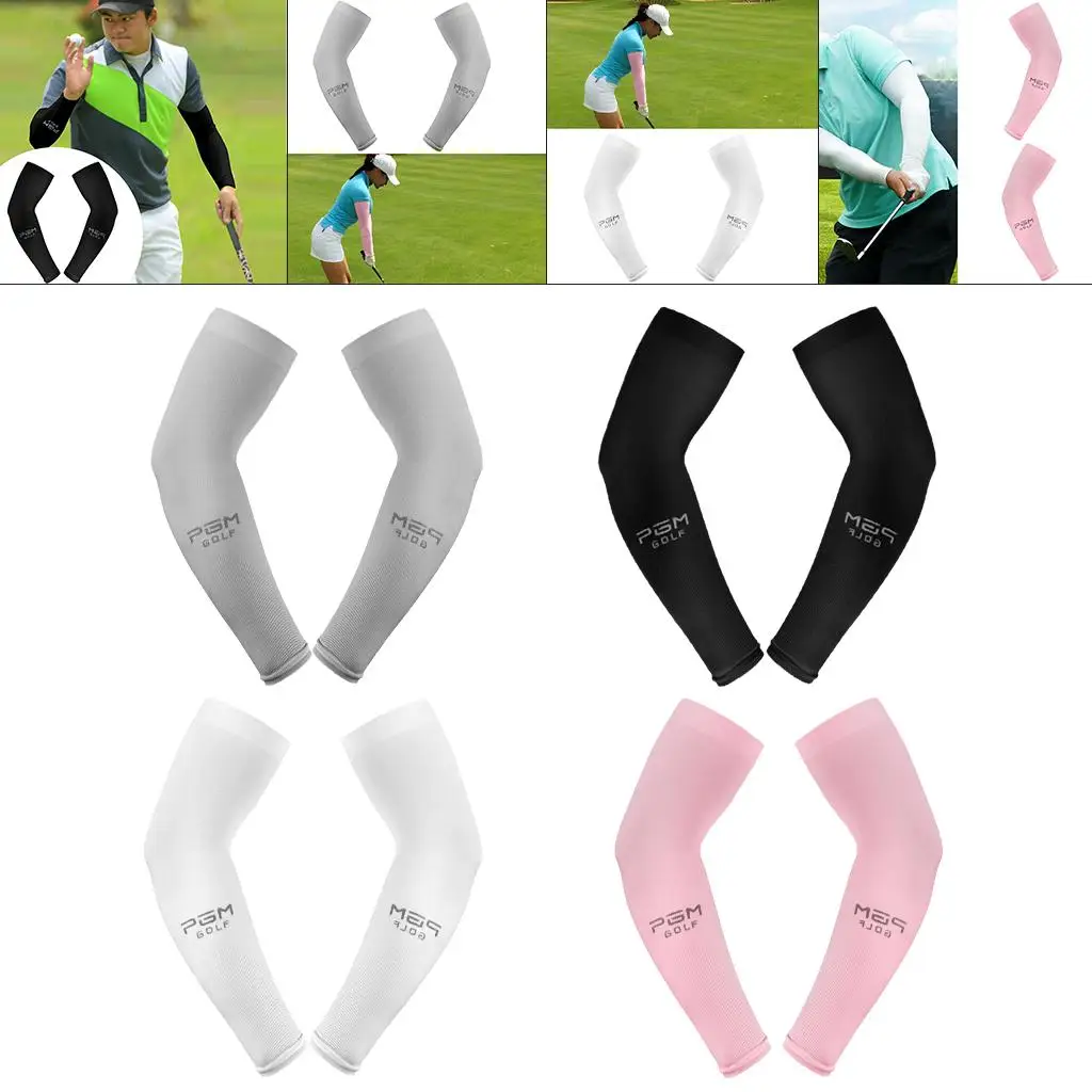

1 Pair Golf Sleeves Compression Sleeve for Arm Cover Sports Basketball Fishing
