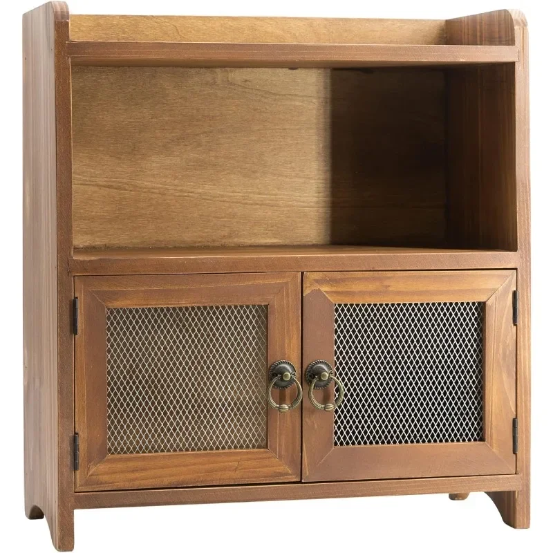 

Многоуровневый шкаф для хранения, настольный шкаф, деревянный органайзер для кухни, гостиной, спальни, ванной комнаты, офиса с магнитной дверью,