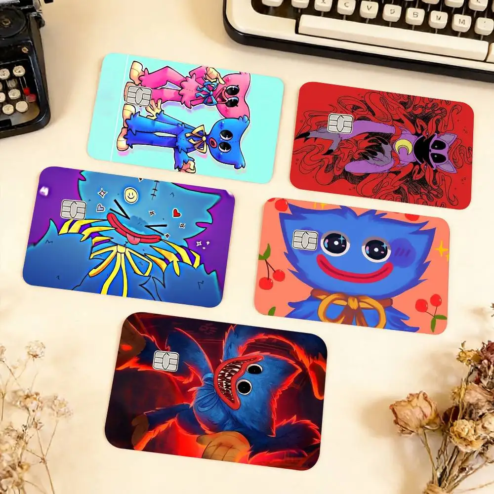 

Game Huggy Wuggy Waterproof Film Skin Cover Credit Card Stickers Debit Front Bank Bus Pass