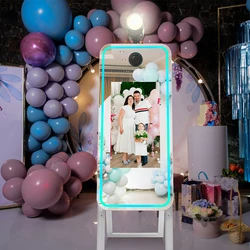 Party Magic Mirror Photo Booth 40inch Touch Screen Events Wedding Photobooth Machine with Flash Lamp Flight Case