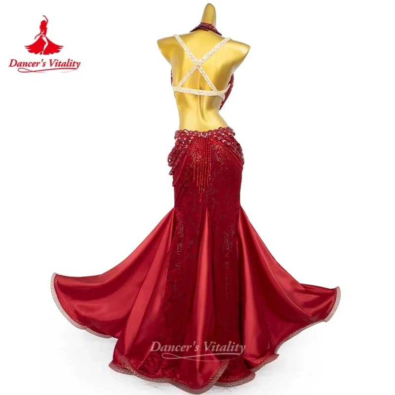 عرض خاص التخليص: أزياء أداء الرقص الشرقي للنساء البالغات، أزياء المنافسة الفاخرة الراقية، مجموعة الرقص الشرقي