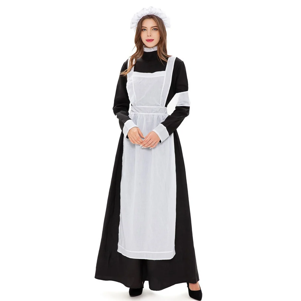 Novo traje cosplay de halloween feminino enfermeira orm dr empregada orm conjunto role-plang ponto cruz traje tradicional chinês