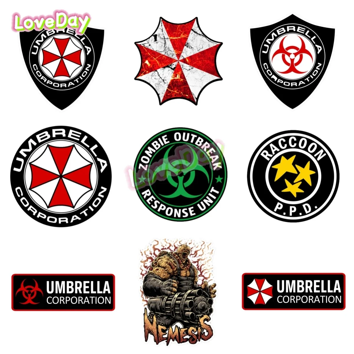 

Vinyl Creative Game Stickers Umbrella Corporation Car Sticker Emblem Decorations Decal Auto Motorcycle Refit Glue Accessories