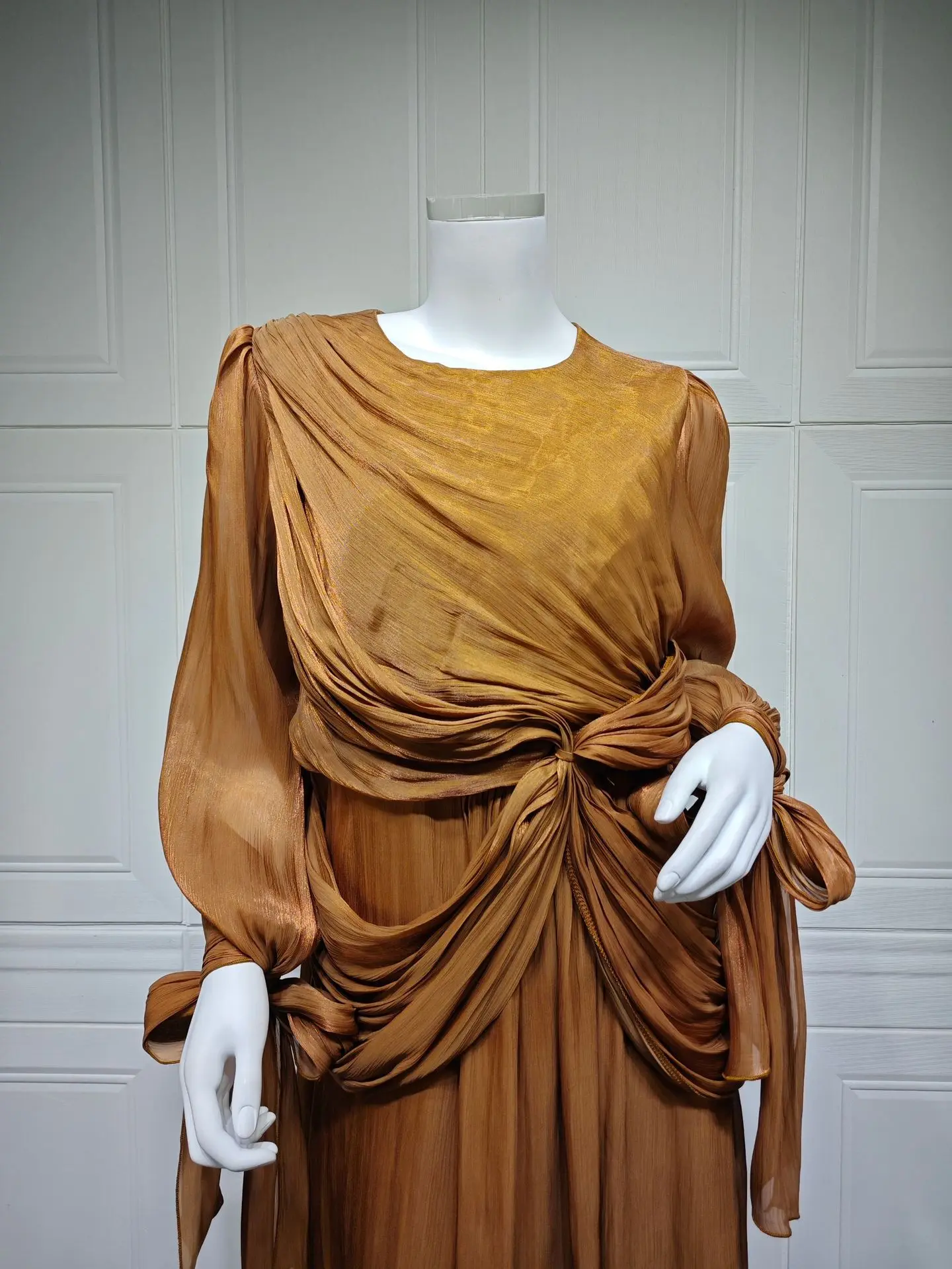 Eid Mubarak femmes robe de soirée plissée musulmane dubaï Abayas turquie caftan Ramadan Islam Jalabiya Kebaya musulmane Femme Vestido