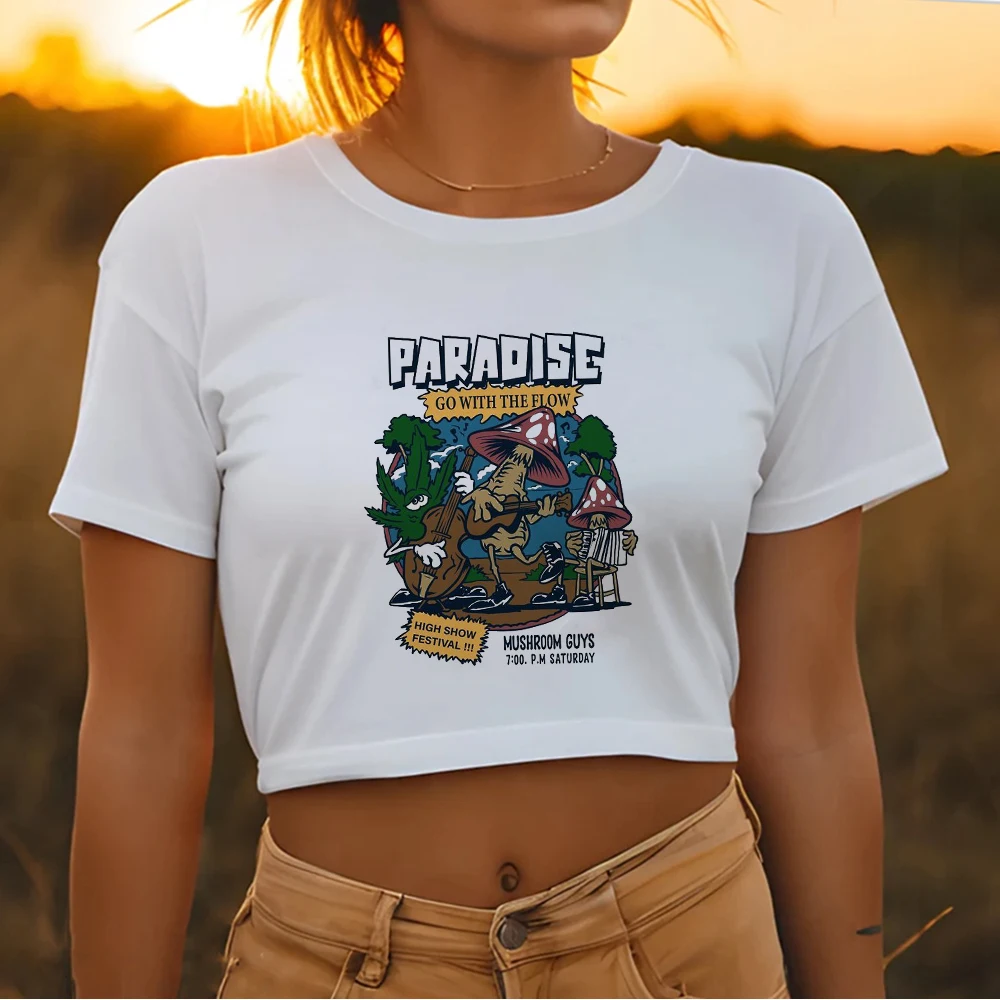 

Женская футболка в винтажном стиле Y2k