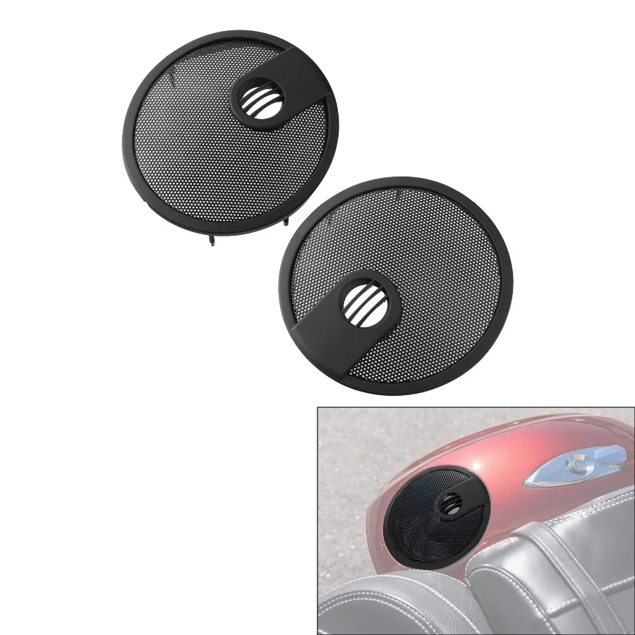 

6.5and#034; Saddlebag Lid Speaker Grill Cover Kit Fit For Indian Roadmaster 2015-2024