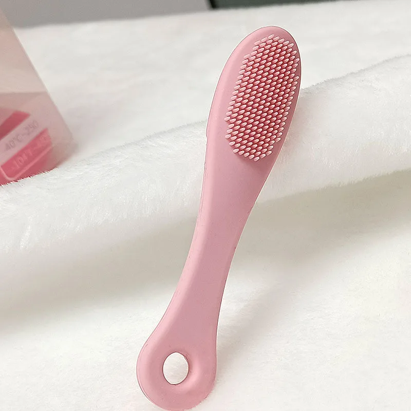 Nasal silicone nose brush for cleaning pores, facial wash brush with soft bristles, facial cleanser brush with soft finger cots, - Detail 1