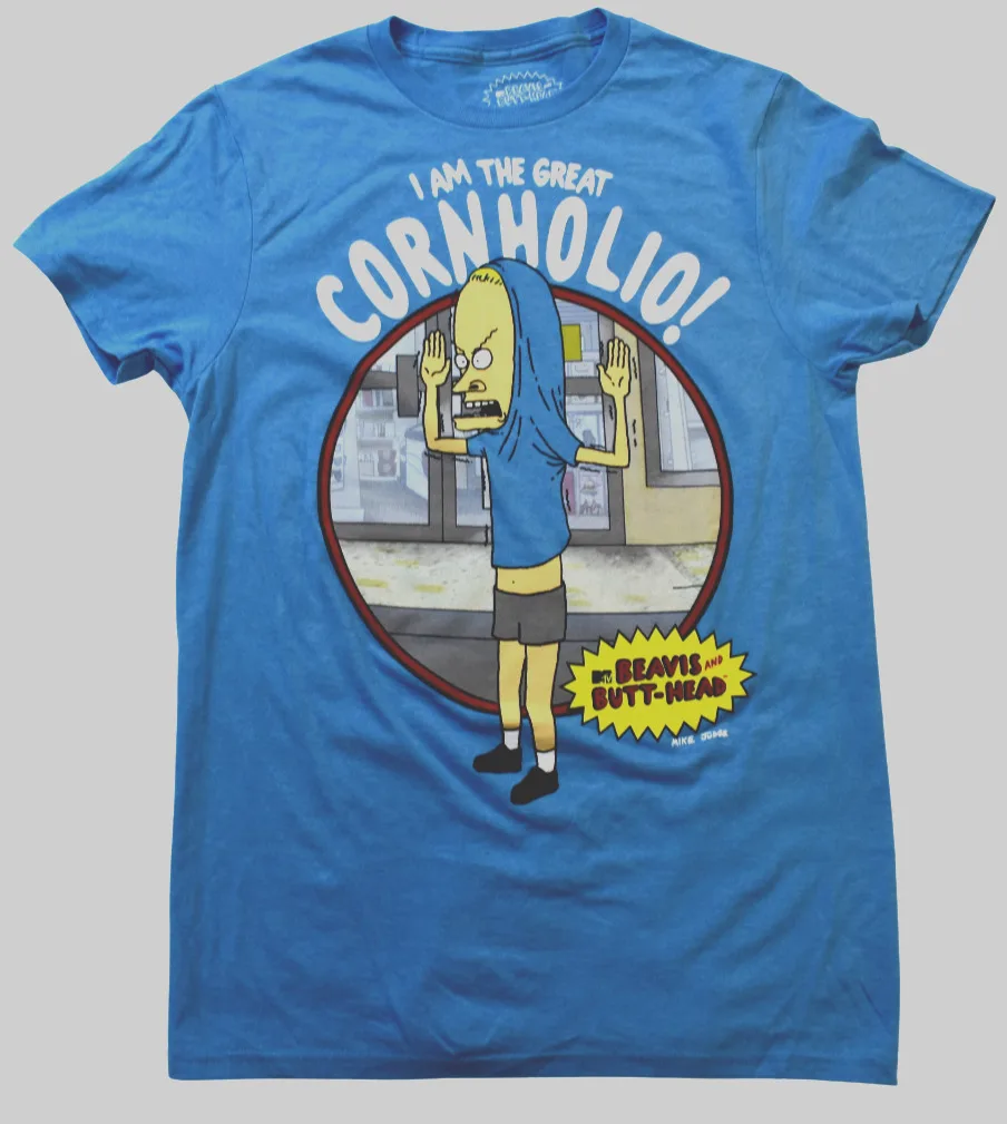 

Mtv Beavis Мужская футболка с надписью «I Am The Great Cornholio», новая маленькая футболка