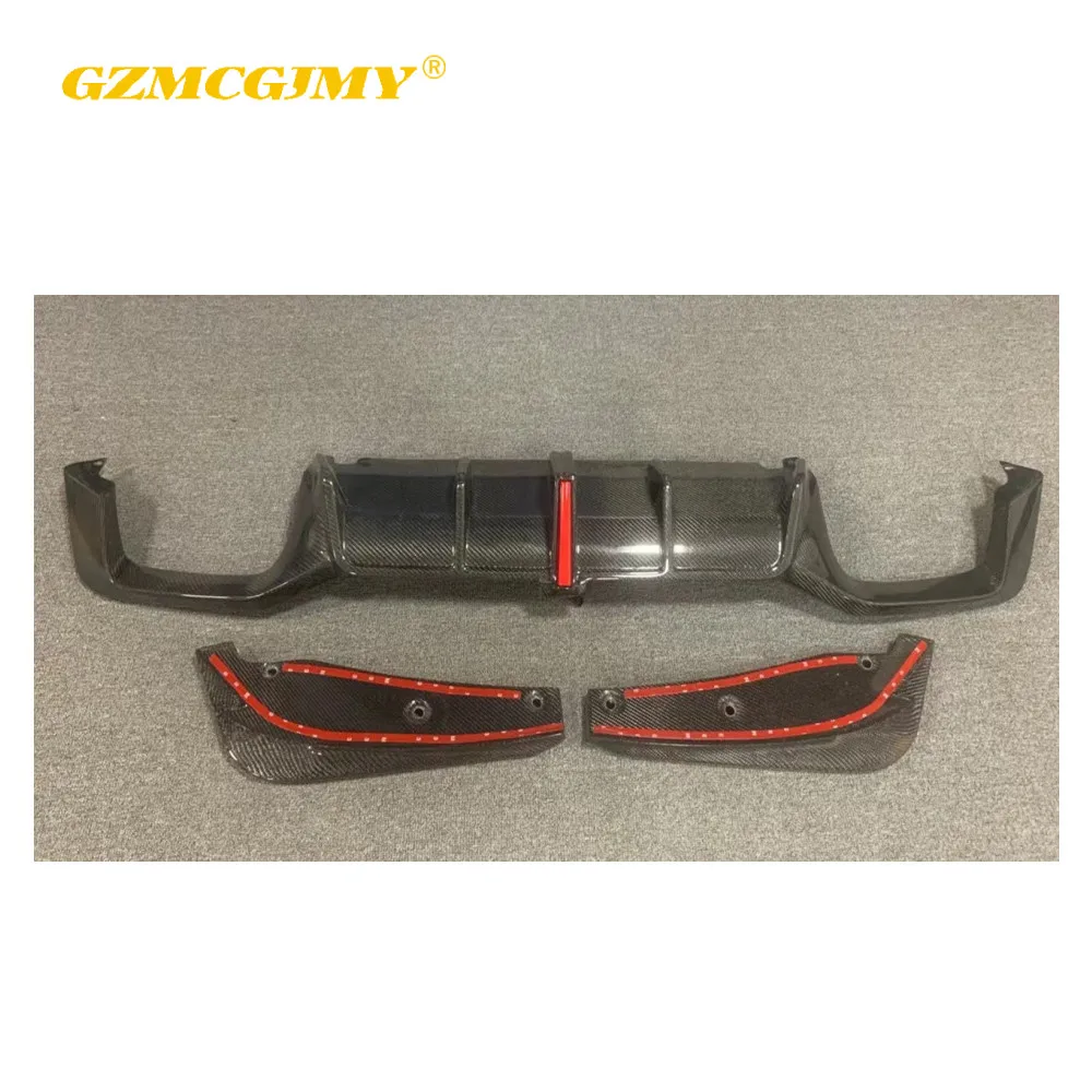 

High quality car bumper LED diffuser suitable for BMW X4M F98 carbon fiber rear diffuser