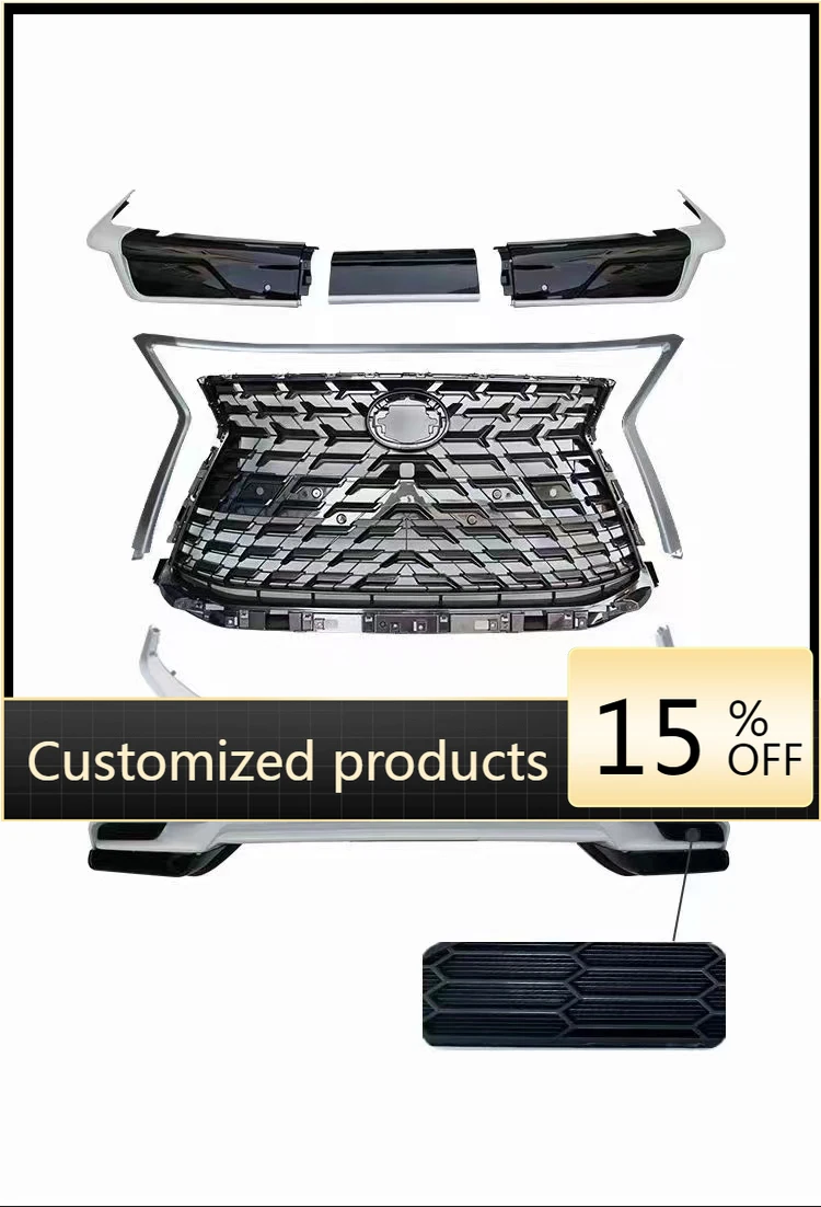 

High quality and reliableNew Arrival Front Bumper Lip Grille Rear Diffuser Lip for Car Accessions Body Parts for LX 570 2016