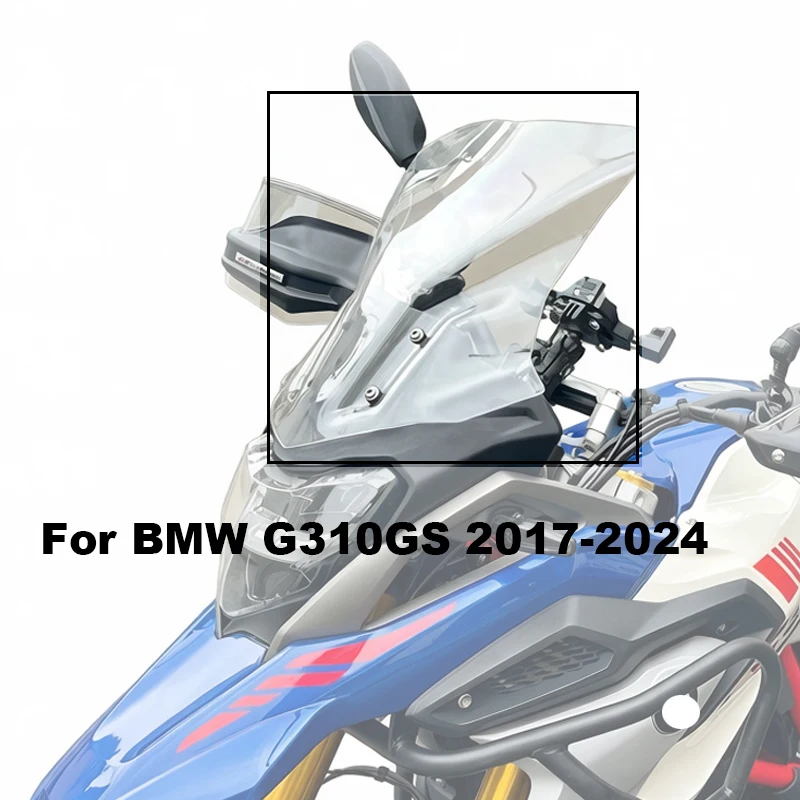 17-24 G310GS Motorcycle Windshield Windscreen For BMW G 310 GS 2017-2024 Double Bubble Screen Deflector