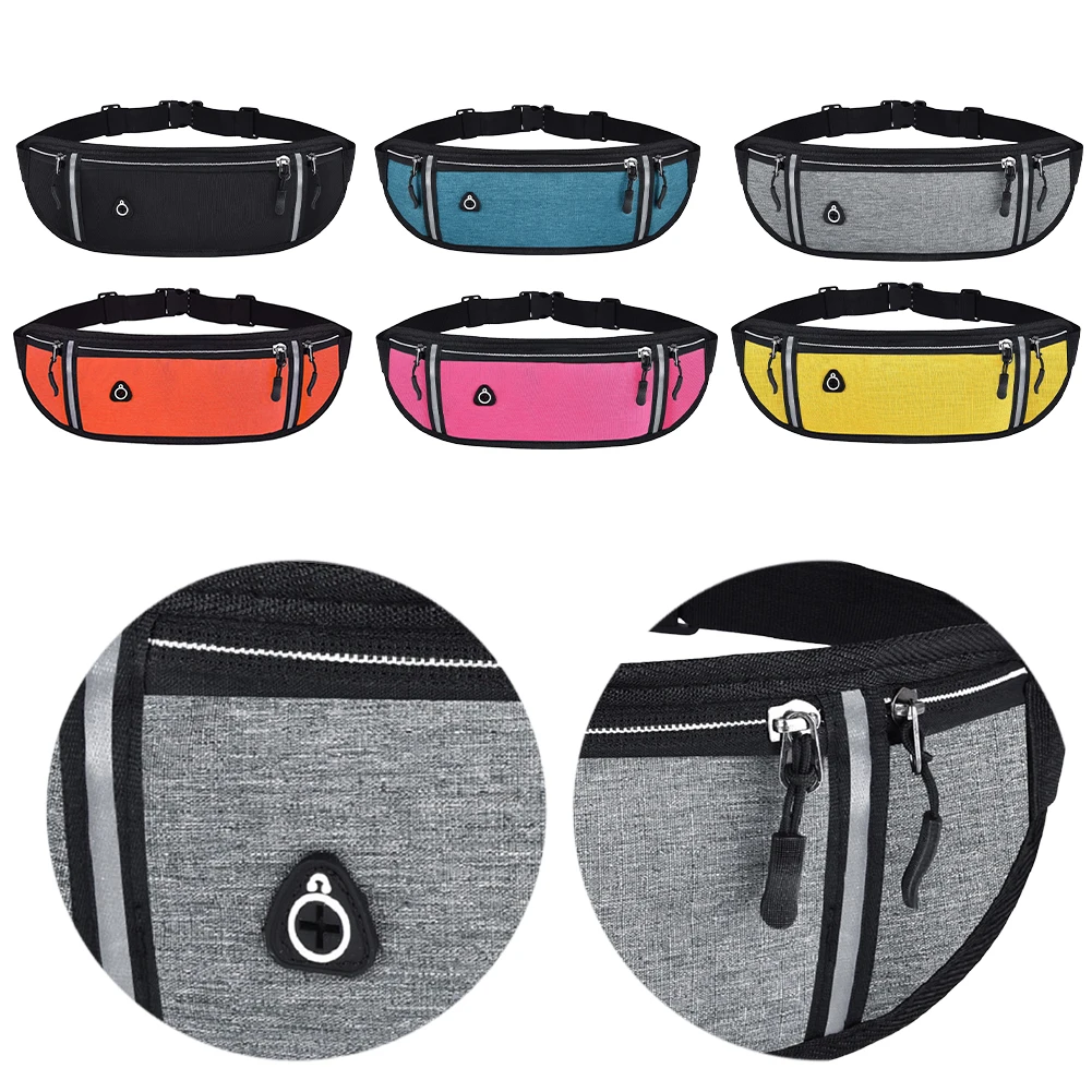 

Running Belt Phone Holder Belt Fanny Pack Waist Bag for Running Walking Cycling Camping Gym