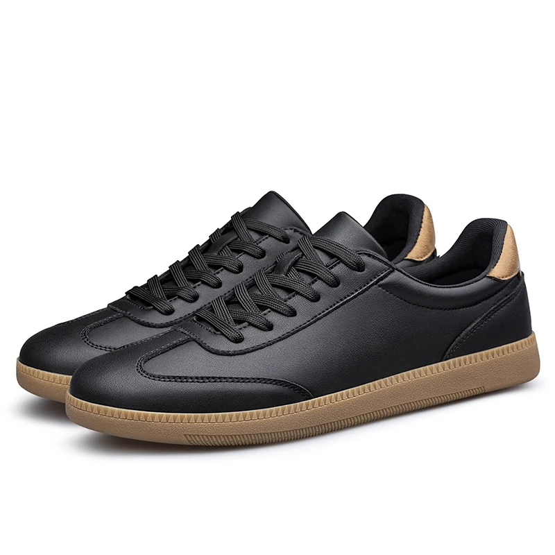 

Мужская теннисная обувь, мужские туфли для скейтбординга из натуральной кожи, мужская повседневная обувь для прогулок, классические туфли на плоской подошве, мужские кроссовки на шнуровке