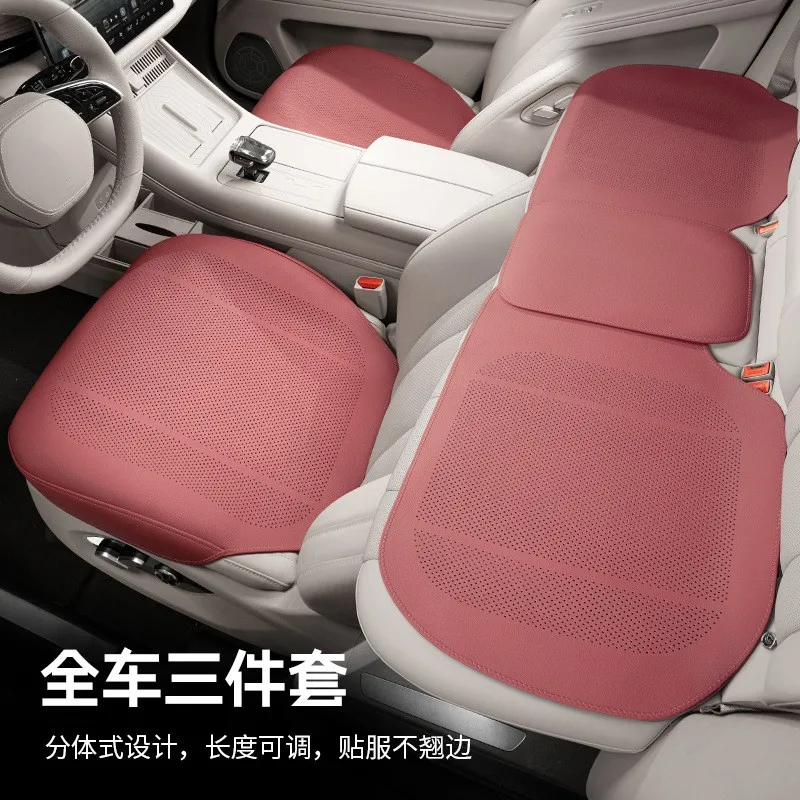 أغطية مقاعد السيارة من الجلد الناعم وسائد مقعد قابلة للتنفس وسادات عالمية لهوندا أكورد CRV HRV سيفيك ‌ ‌ ملحقات HR-V Fit CR-V