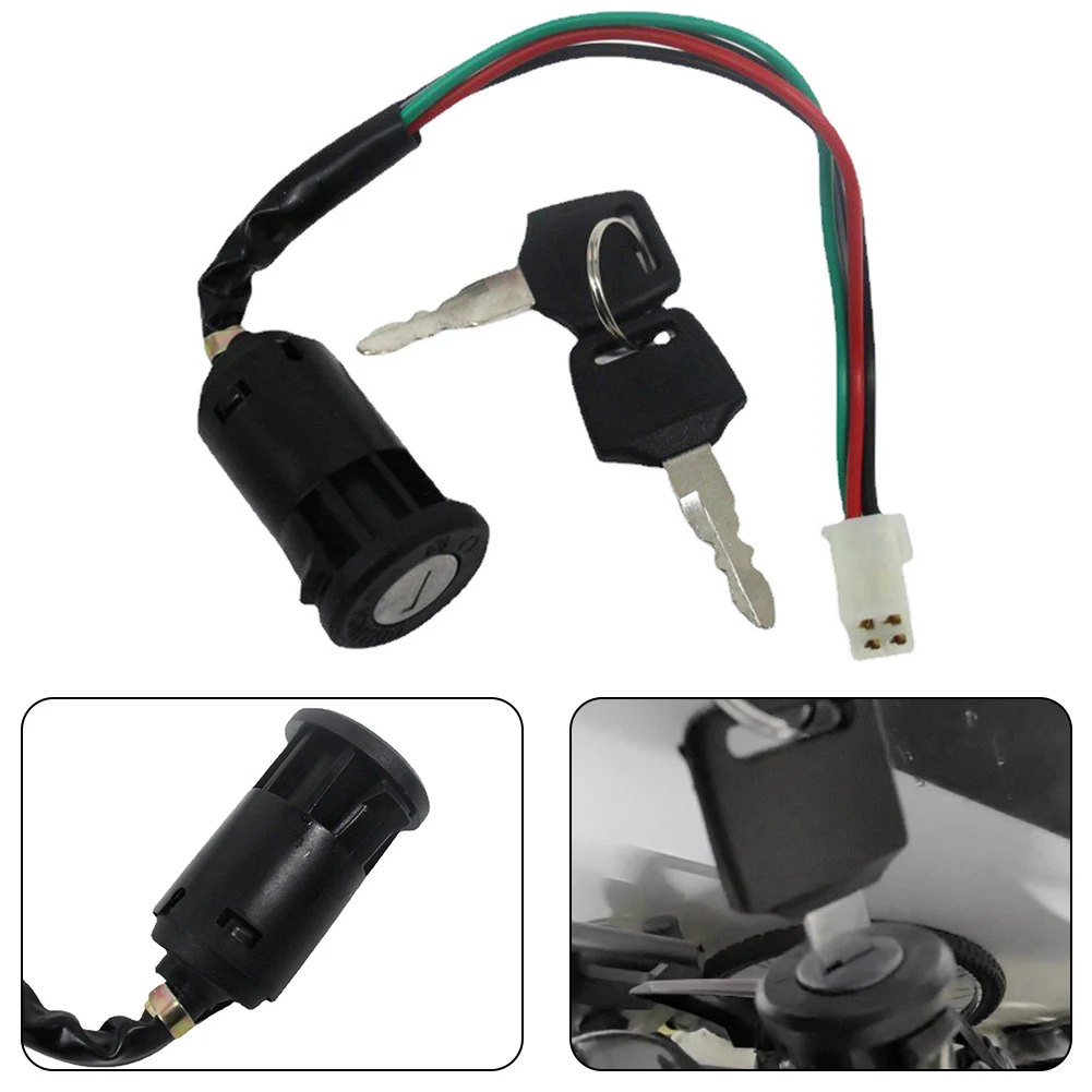 For Ignition Key Switch for ATV and For Quad Dirt Bike Compatible with 50/70/90/110/150/2For Direct Mount Style with 2 Keys