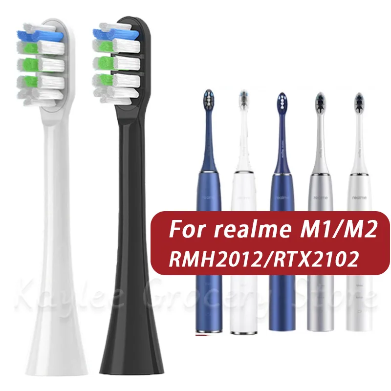 3/6PCS Suitable for Realme Electric Toothbrush Heads M1/RMH2012/M2/RTX2102 Soft Bristle Replacement Brush Heads Nozzles