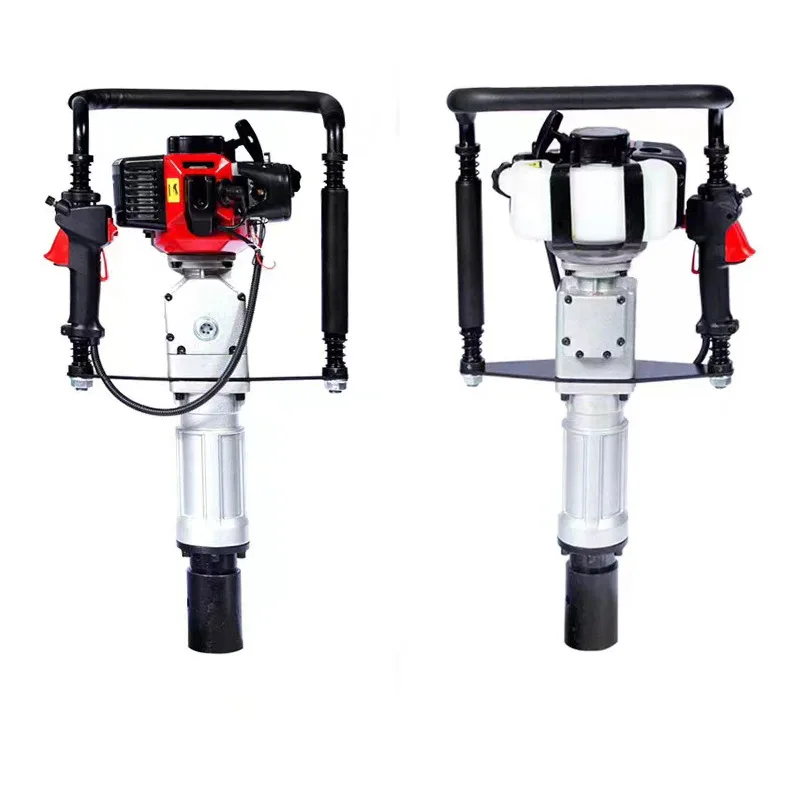 Fire Control Flood Emergency Hand-held Pile Driver Gasoline Portable Wooden Pile Planting Machine