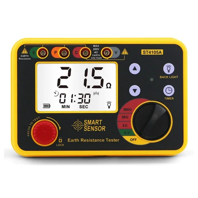 Smart Sensor ST4105A/ST4105B Digital Grounding Resistance Tester Earth Resistance Meter