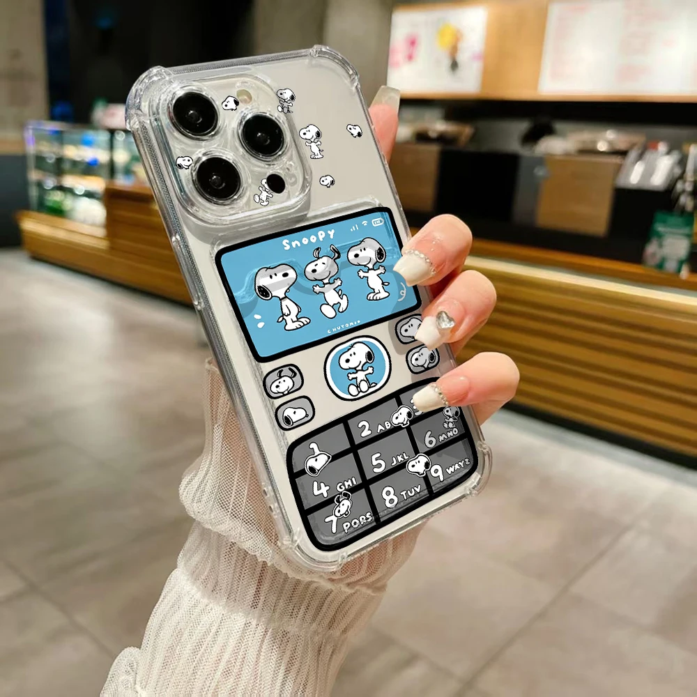 Cute S-Snoopy Card Hold Case for Samsung Galaxy A17 A07 A56 A36 A26 A55 A35 A06 A05 A24 A14 A54 A15 A05S A25 A34 A23 4G 5G Cover