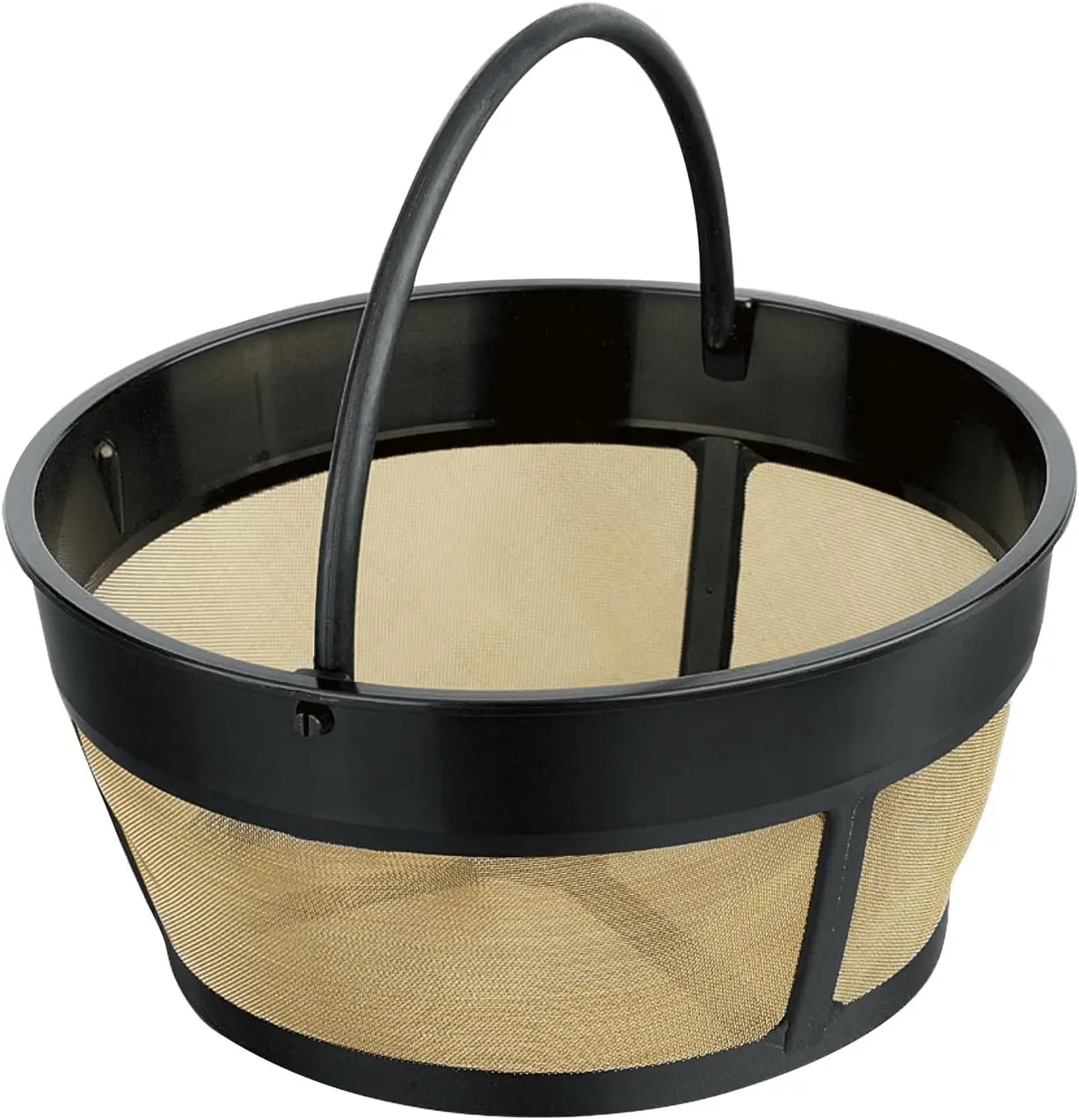 Filtro de café dorado reutilizable para máquinas de 8 a 12 tazas, apto para lavavajillas y ecológico