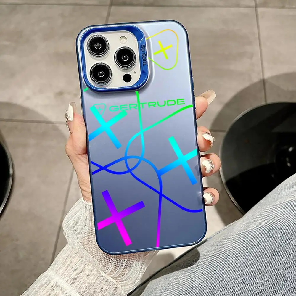 حافظة هاتف G-Gertrudes لهاتف آيفون 11 12 13 14 15 16 17Pro Max Air Plus حافظات فضية ملونة فاخرة وخفيفة الوزن #1