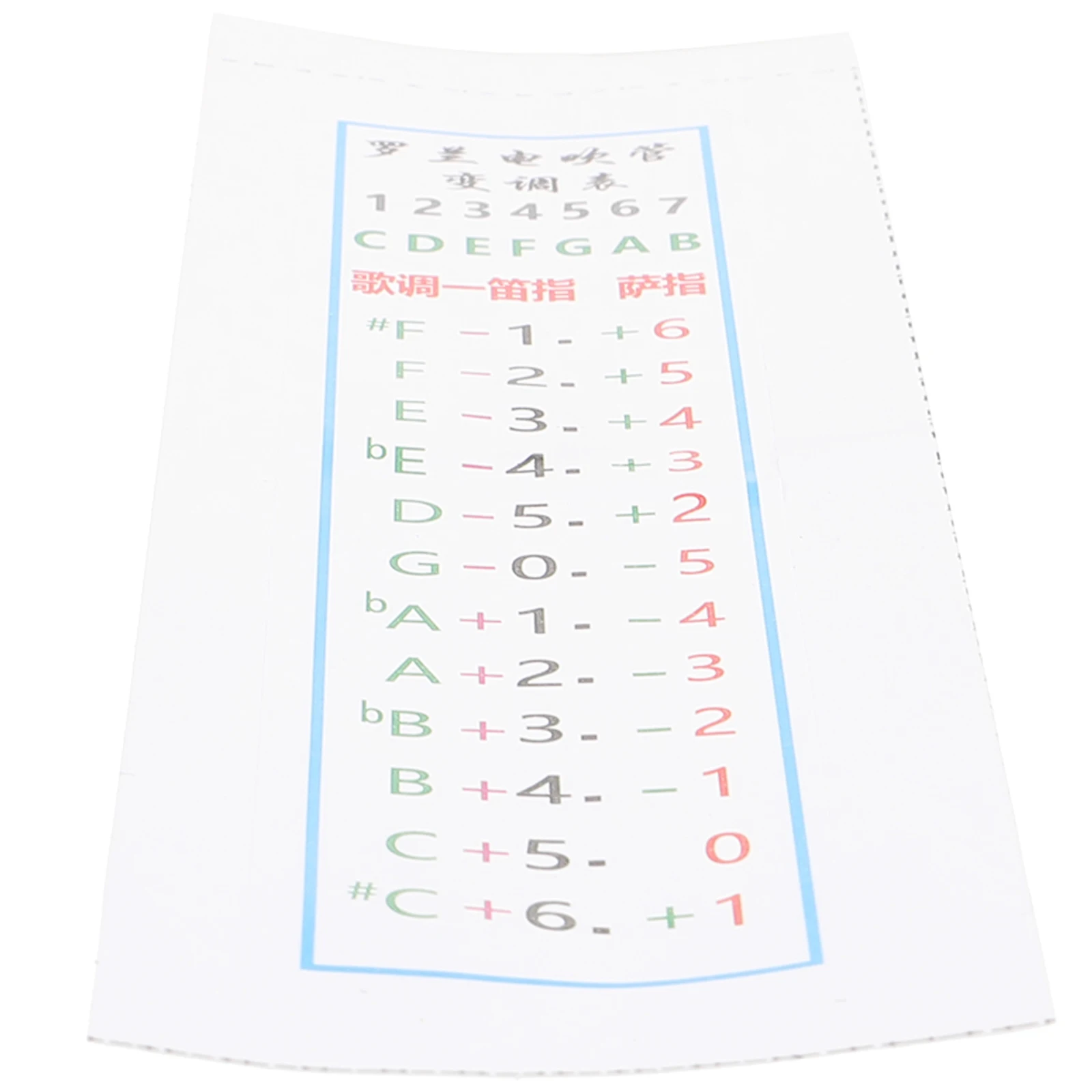 

Hair Tube Transfer Meter Saxophone Flute Fingering Chart Alto Accessories Musical Instrument for Beginners Stickers