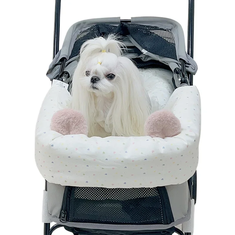 Carro integrado para perros y gatos para mascotas, significativo, otras almohadillas, almohada forrada, toalla para la suciedad