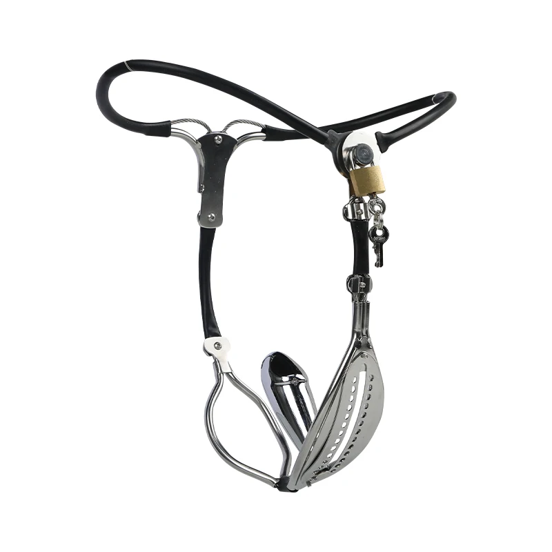 Ceinture de chasteté pour femme, jouet sexuel érotique, fétiche, plug anal en métal, serrure de chasteté, pantalon adulte BDSM