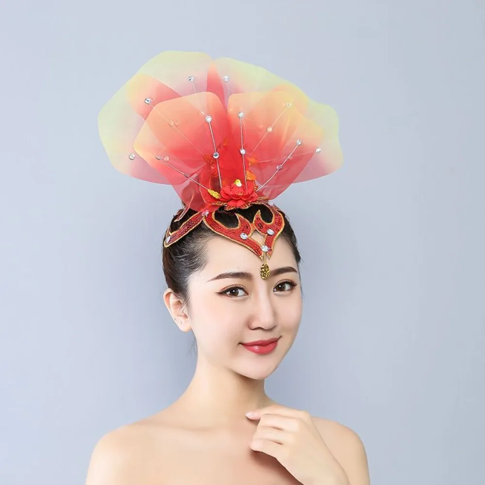 멀티 스타일 댄스 헤어피스 - 양코 & 클래식 퍼포먼스 액세서리 모던/스퀘어 댄스 볼룸 주얼리용 꽃