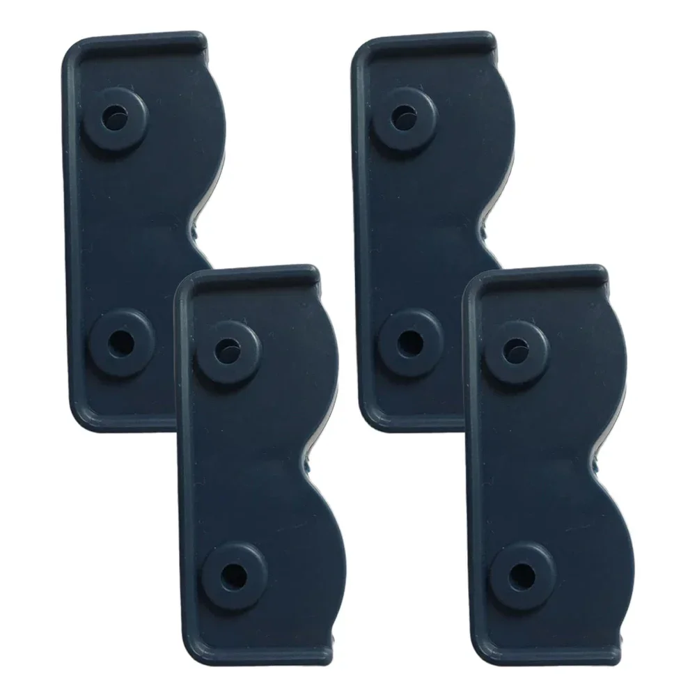 4pcs Tent Replacement Connector Spare Support Rectangular Bracket Black Plastic Tent Replacement Connector Spare Parts