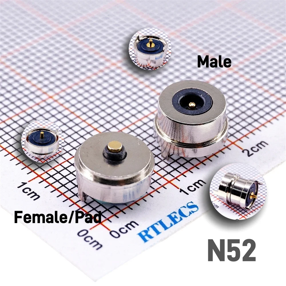 Ultra-Slim N52 Strong Magnetic Pogo Pin Connector 5V 2A Current Charging USB Cable Power Miniature Medical Toy Universal Device