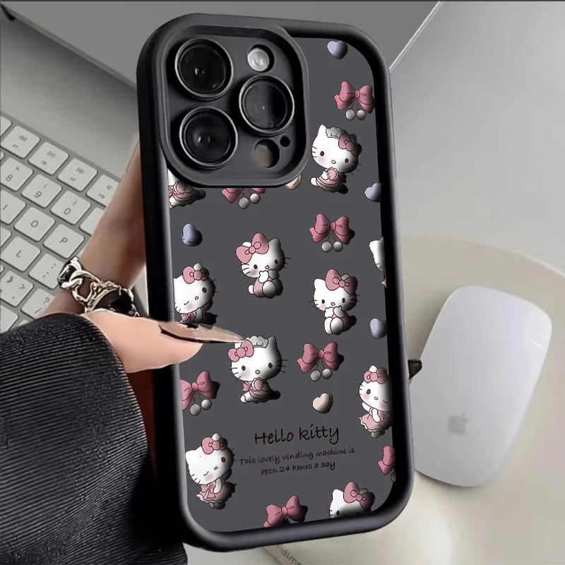 Sanrio HelloKitty Pachacco Case for Xiaomi Mi 13T 12T 13 12 12X 12S 11 Lite 5G POCO F3 F4 F5 Pro X4 GT X5 Liquid Silicone Cover