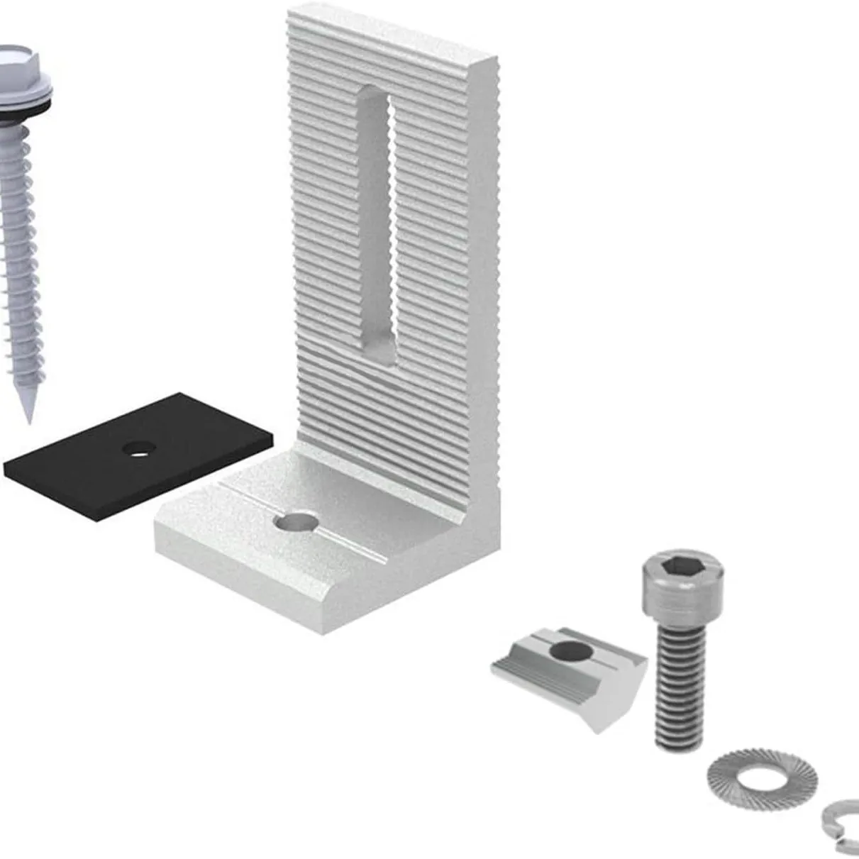 

4/8 PCS Solar Panel Mounting Bracket Solar Connector 90° Angle PV Connector Aluminum Alloy Fixing Clamp Accessories L Bracket