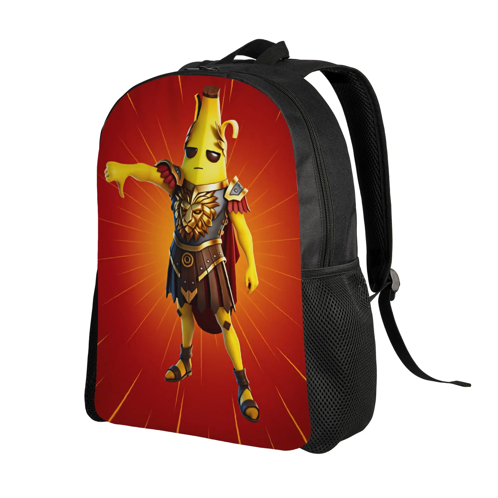 Peely Victory Royale Banana  Backpack  Travel Backpacks Boy Girl Kawaii School Bags Custom Durable Rucksack