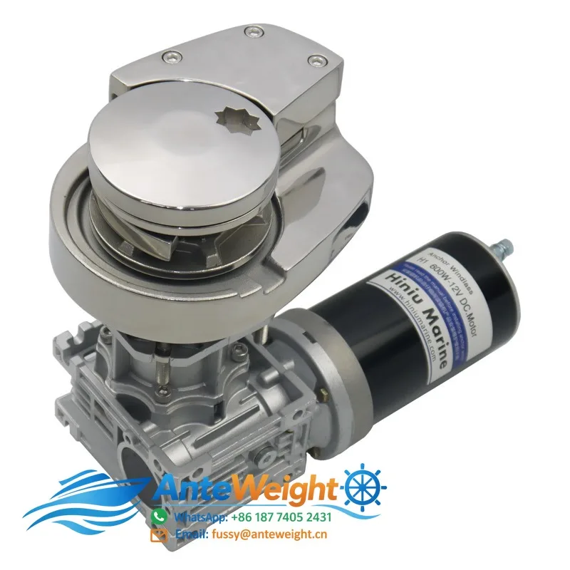 600W 900W Stainless Steel Boat Electric Winch 12V 24V Remote Anchor Windlass Motor