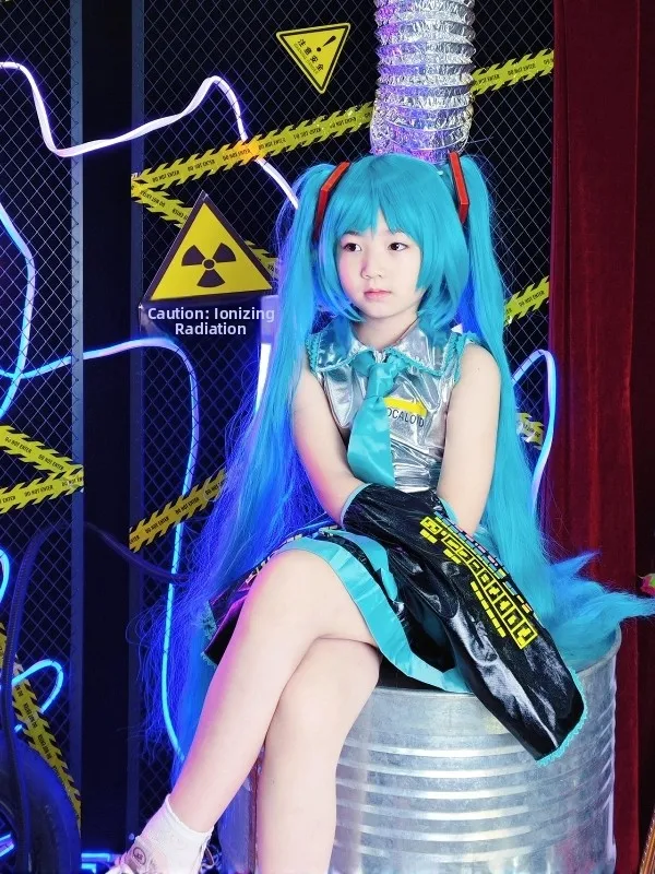 子供用コスプレ衣装-小学生制服-フューチャーハーモニー-コスプレ衣装-アニメ-ボーカロイド-コスプレドレス