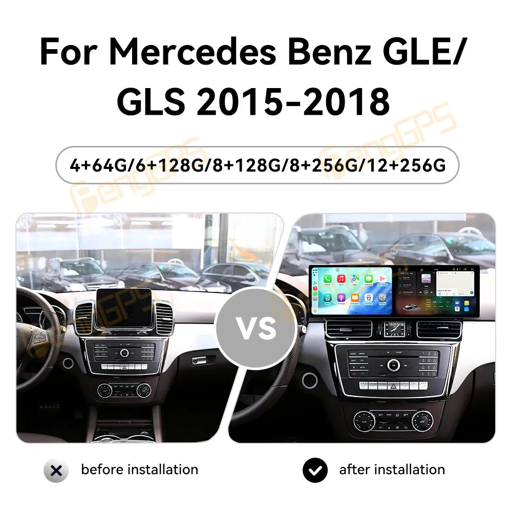 Car Accessories Radio For Mercedes Benz GLE GLS 2015-2018 Android GPS Navigation Multimedia Stereo Receiver Head Unit Offline