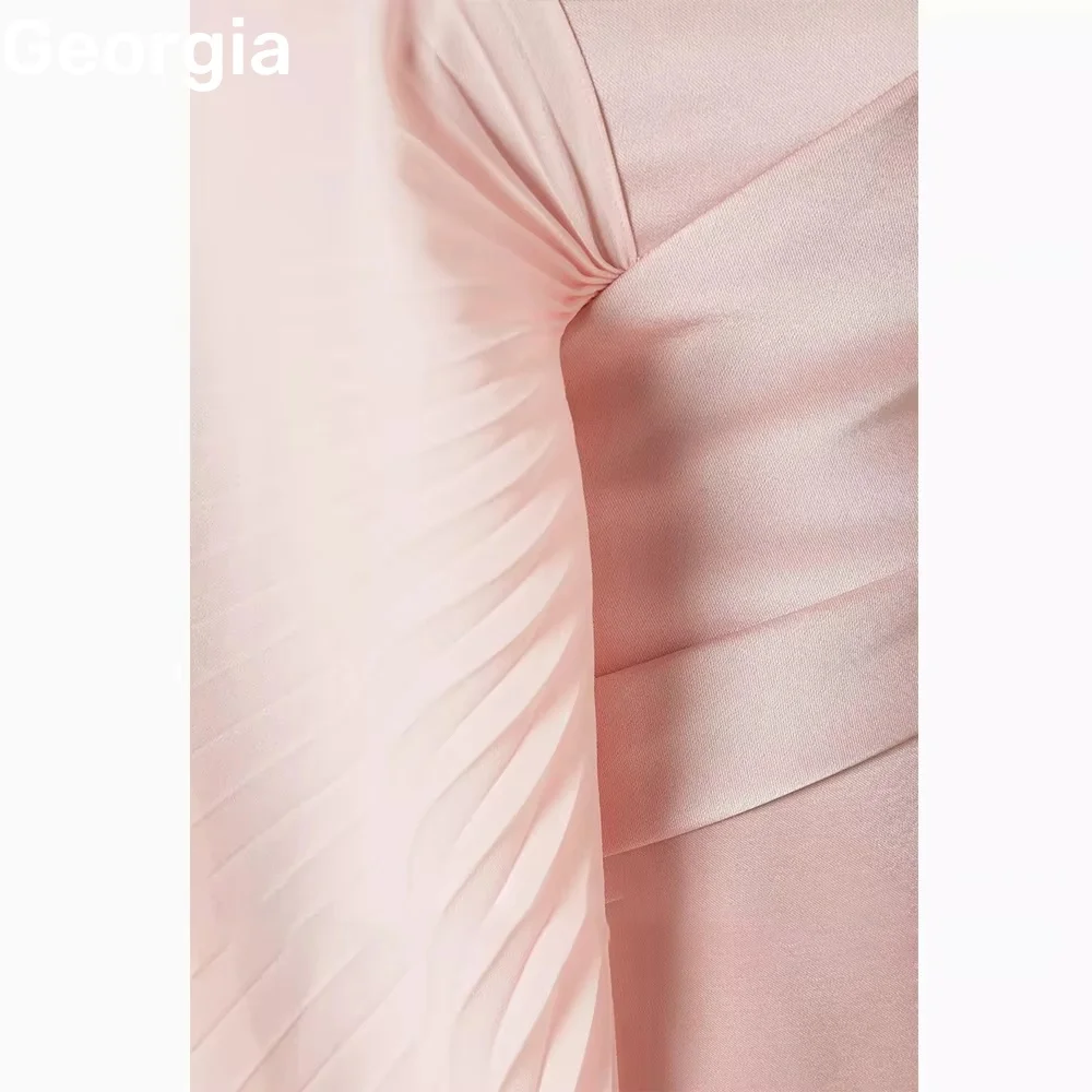 Passen Sie Abendkleider an, säulenförmig, One-Shoulder-Kleider für formelle Anlässe, Ballkleider mit Reißverschluss und Rüschen, bodenlanges Geburtstagskleid