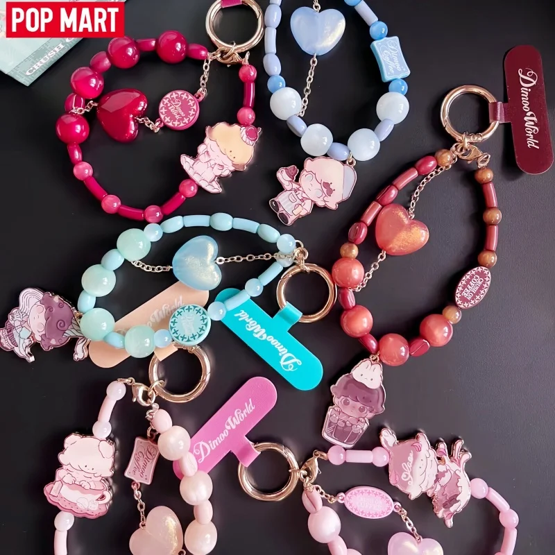

POPMART Dimoo Подвеска для телефона Dimoo World Heartbeat Special Tune Series, серия Blind Box, милая цепочка для телефона, в наличии