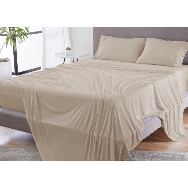 Juego de sábanas BedGear Dri-Tec, beige, doble/twin XL