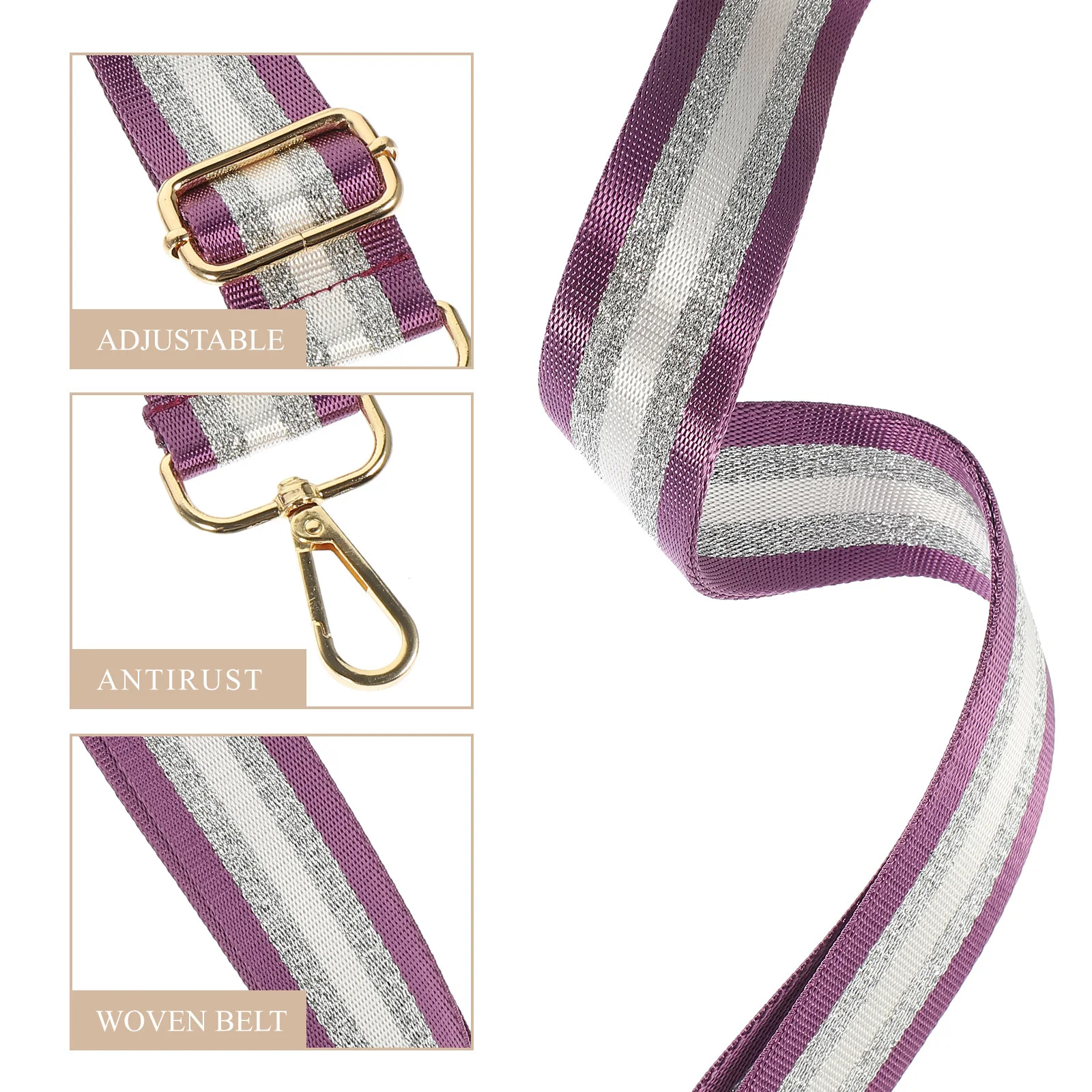 

Durable Bag Shoulder Strap Replacement Handbag Accessory Wide Decorative Chain DIY Adjustable Belt Bag Shoulder Strap