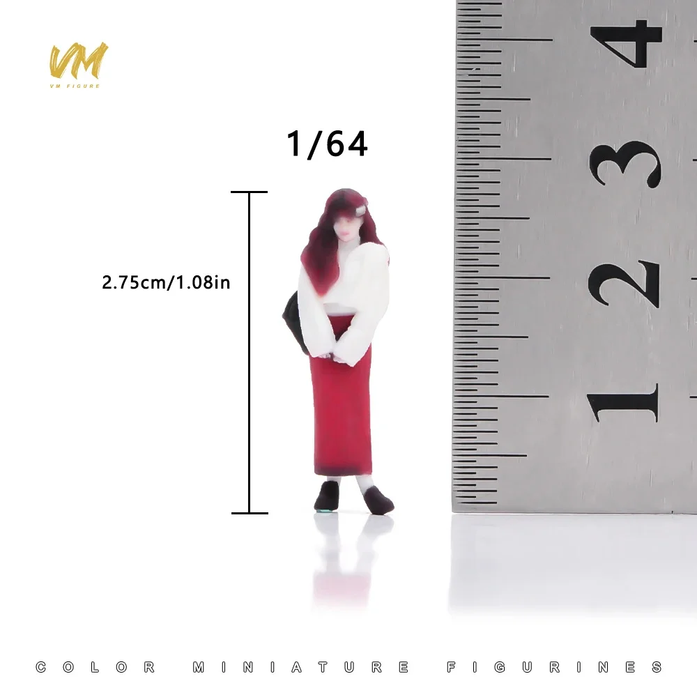 Miniaturfigur im Maßstab 1/64 Coole Business-Kleidung für junge Männer und Frauen 3D-Druck Mini-Puppe für Automodell-Dekoration und Ausstellung – Detail 26