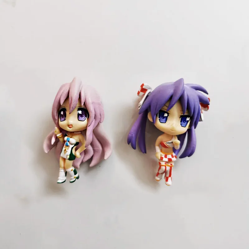 LuckyStar Izumi Konata Hiiragi Kagami Cartoon Peripheral Models Girl Dolls Action Figures Collectible Ornaments Gifts