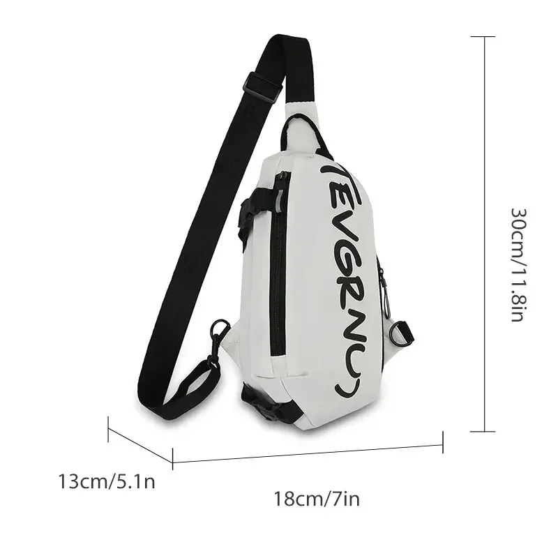 Men\'s One Shoulder Crossbody Small Bag New Simple And Lightweight Multi Functional Chest Bag Running Sports Cycling Bag Women