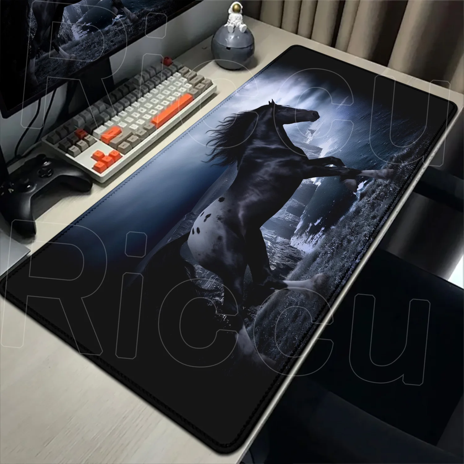 

XXL HD Printing realistic Horse Mouse Pad Large Rubber Anti-slip PC Accessories expand Mousepad Office Gamer Keyboard Desk Mats