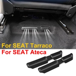 Car A/C Air Vent Cleaner Grille For SEAT Ateca Tarraco FR Rear Vent Under Seat Air Conditioner Outlet Exhaust Covers Accessories