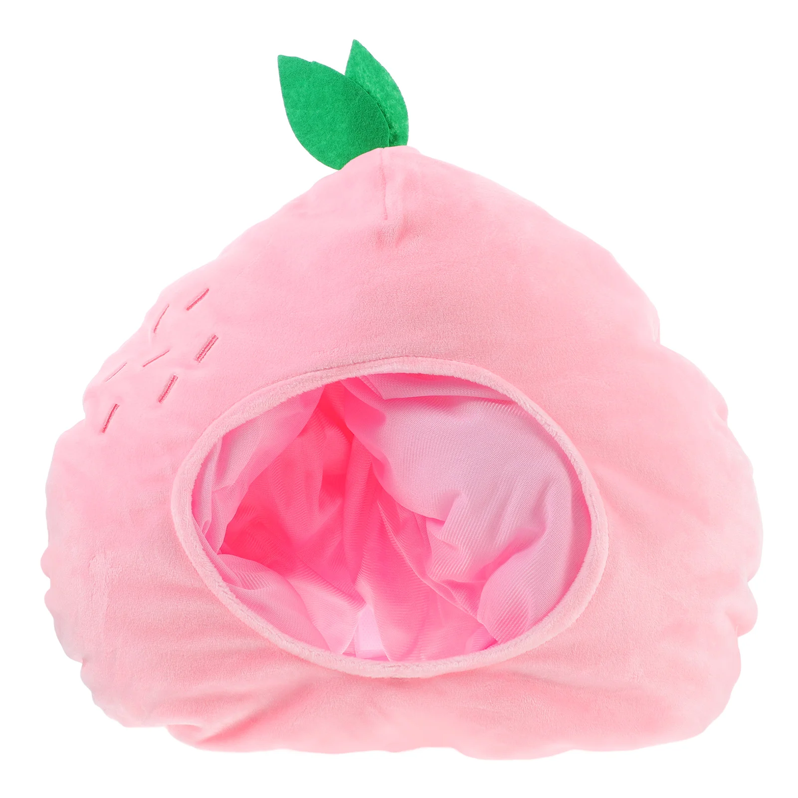 

Peach Headgear Party Funny Hat Costume Orange Accessories Headdress Plush Novelty Women's