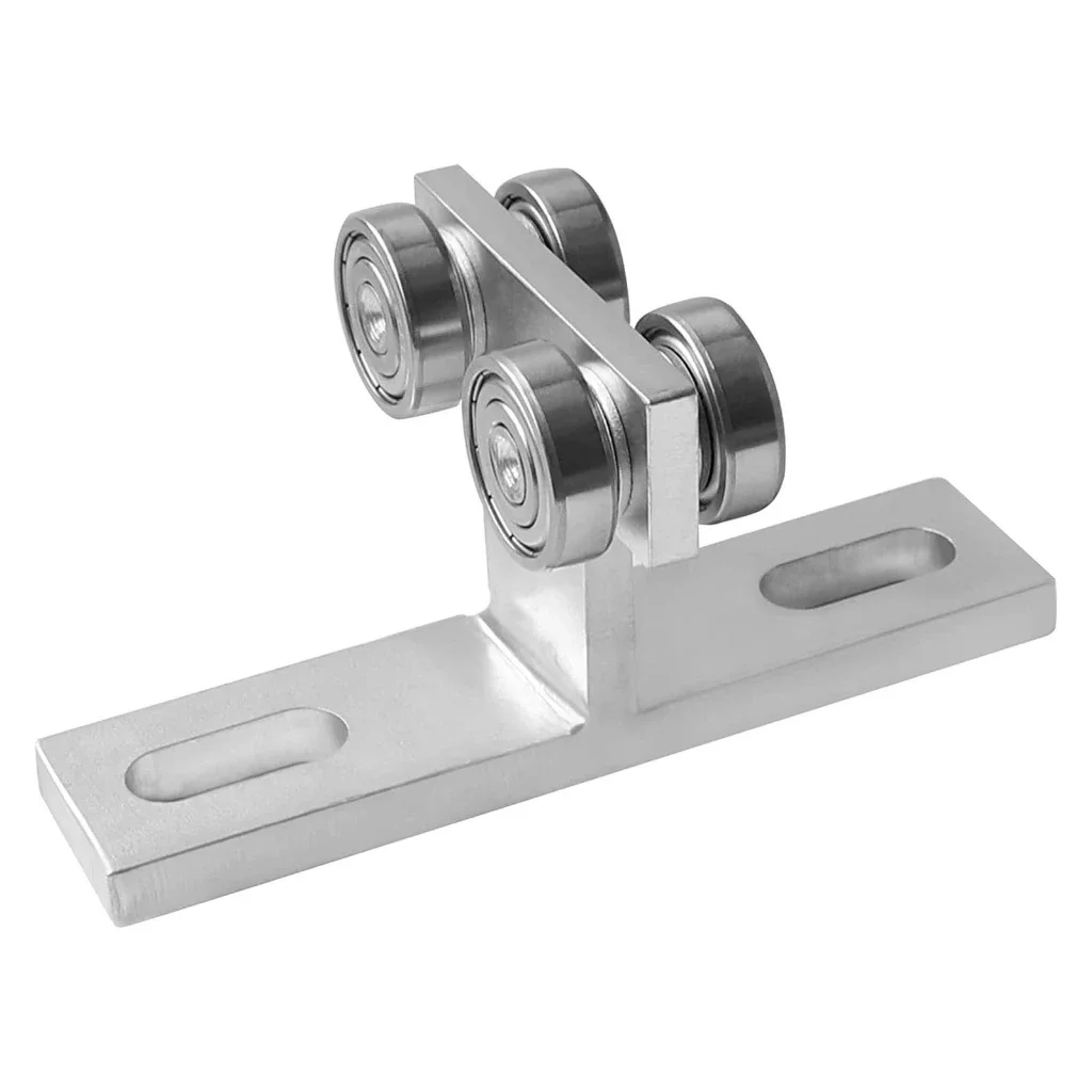 Heavy Duty Wheel Trolley Assembly Pulley Track Stable Performances,540lbs Weight Capacity Double Directional Movements
