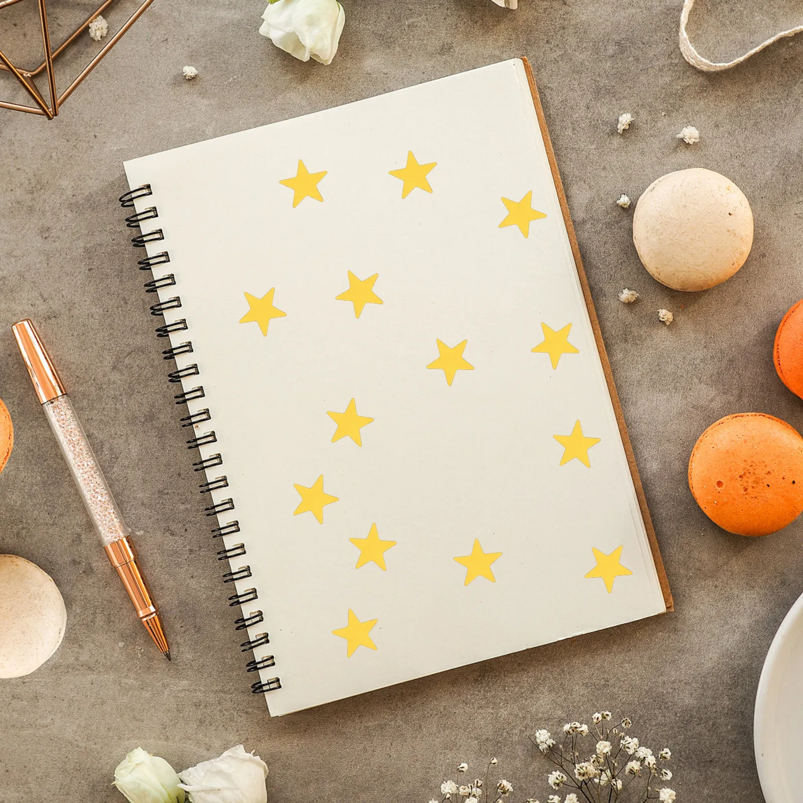 

2 Bags Small Pentagram Stickers Non Toxic Safe Edges Reward Decals for Student Recognition School Events Learning Environment