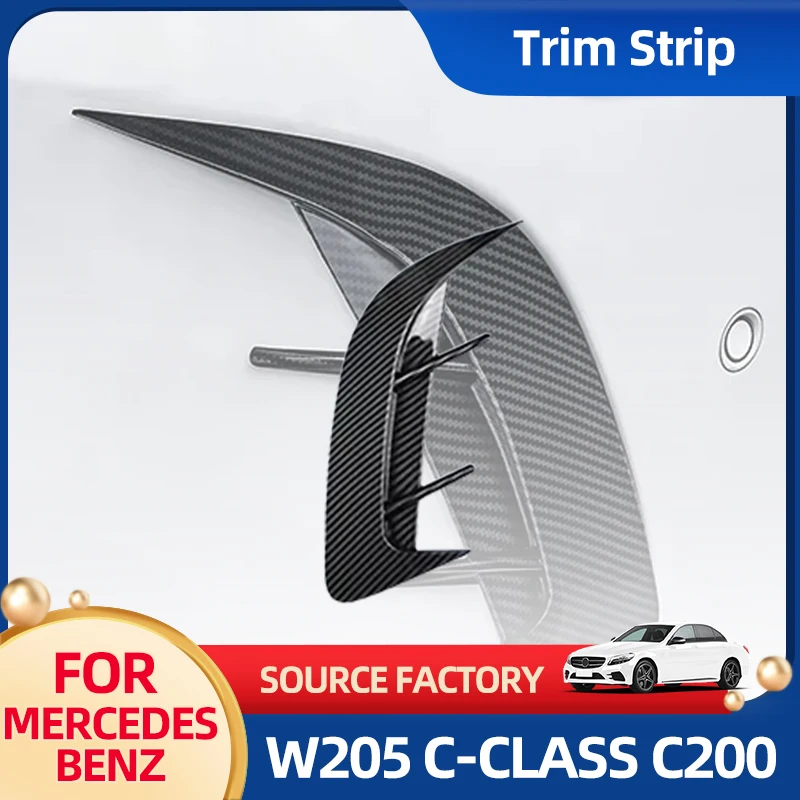 

Наклейки на интерьер, используемые для Mercedes-Benz W205 C-class C200 300, модификация экстерьера, украшение заднего ветрового ножа, яркие полоски, 2